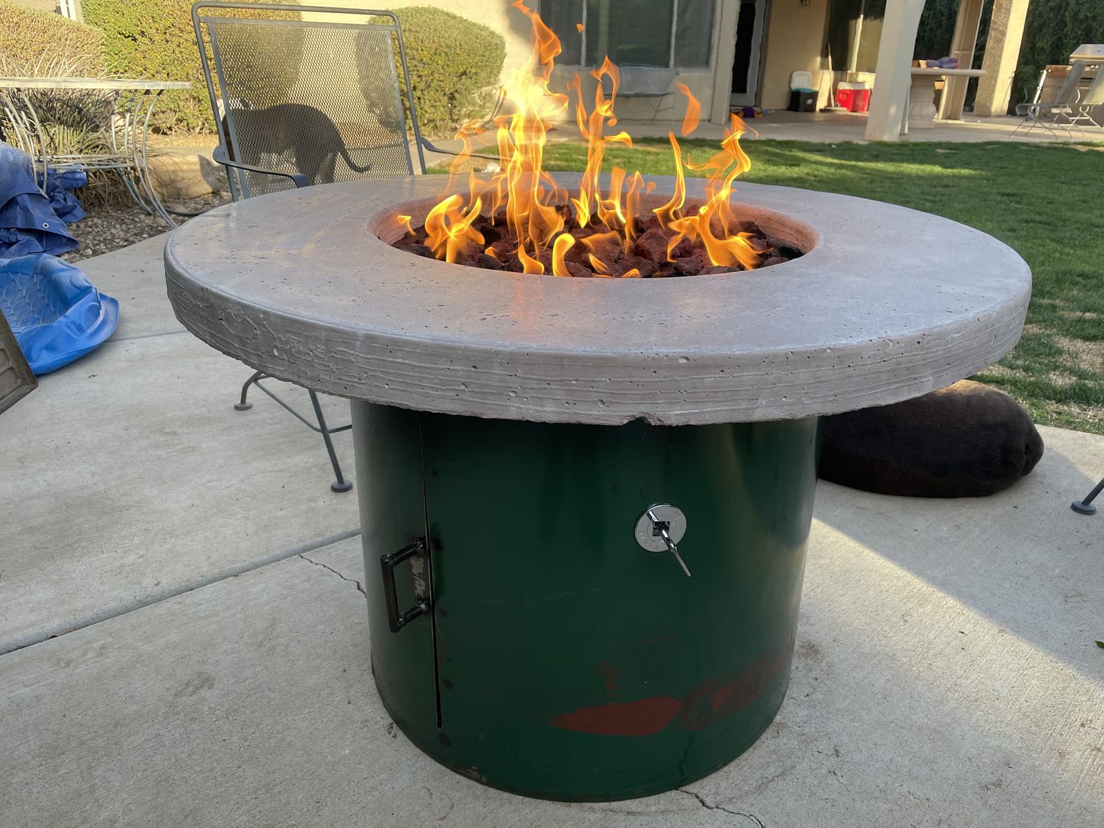 Finished and lit for the first fire.